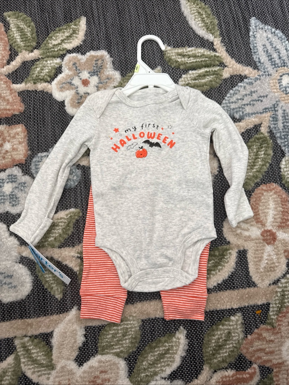 Baby Carter's "My First Halloween" Bodysuit & Pants Set, Boy's, Size: 3 Months,